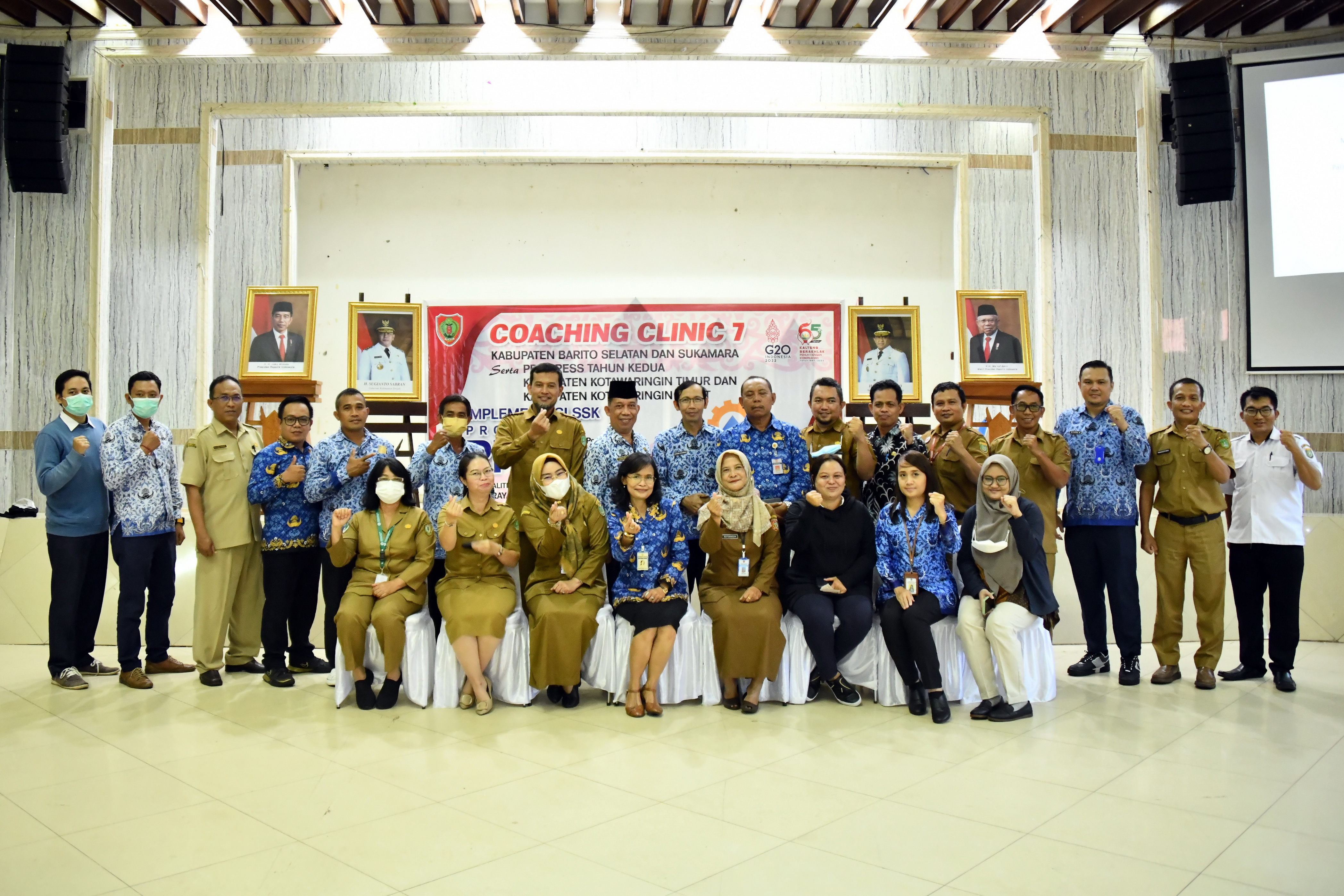 Bappedalitbang Selenggarakan Coaching Clinic7 Kab. Barsel dan Kab. Sukamara Serta Progres Tahun Kedua Kab.Kotim dan Kab. Kobar Implementasi SSK Program PPSP