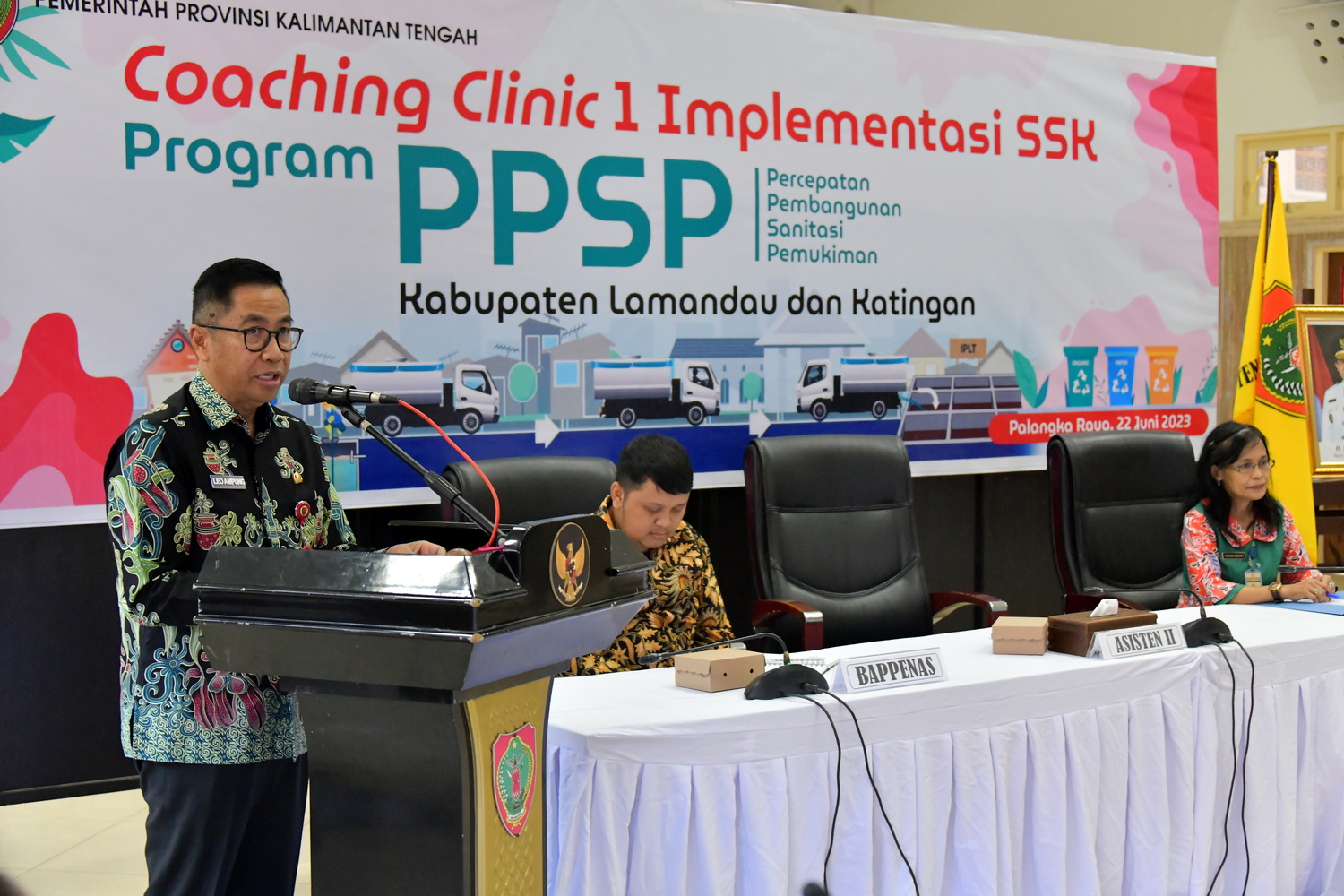 Coaching Clinic 1 Implementasi Strategi Sanitasi Kabupaten/Kota (SSK) Program Percepatan Pembangunan Sanitasi Permukiman (PPSP) Kabupaten Lamandau dan Katingan